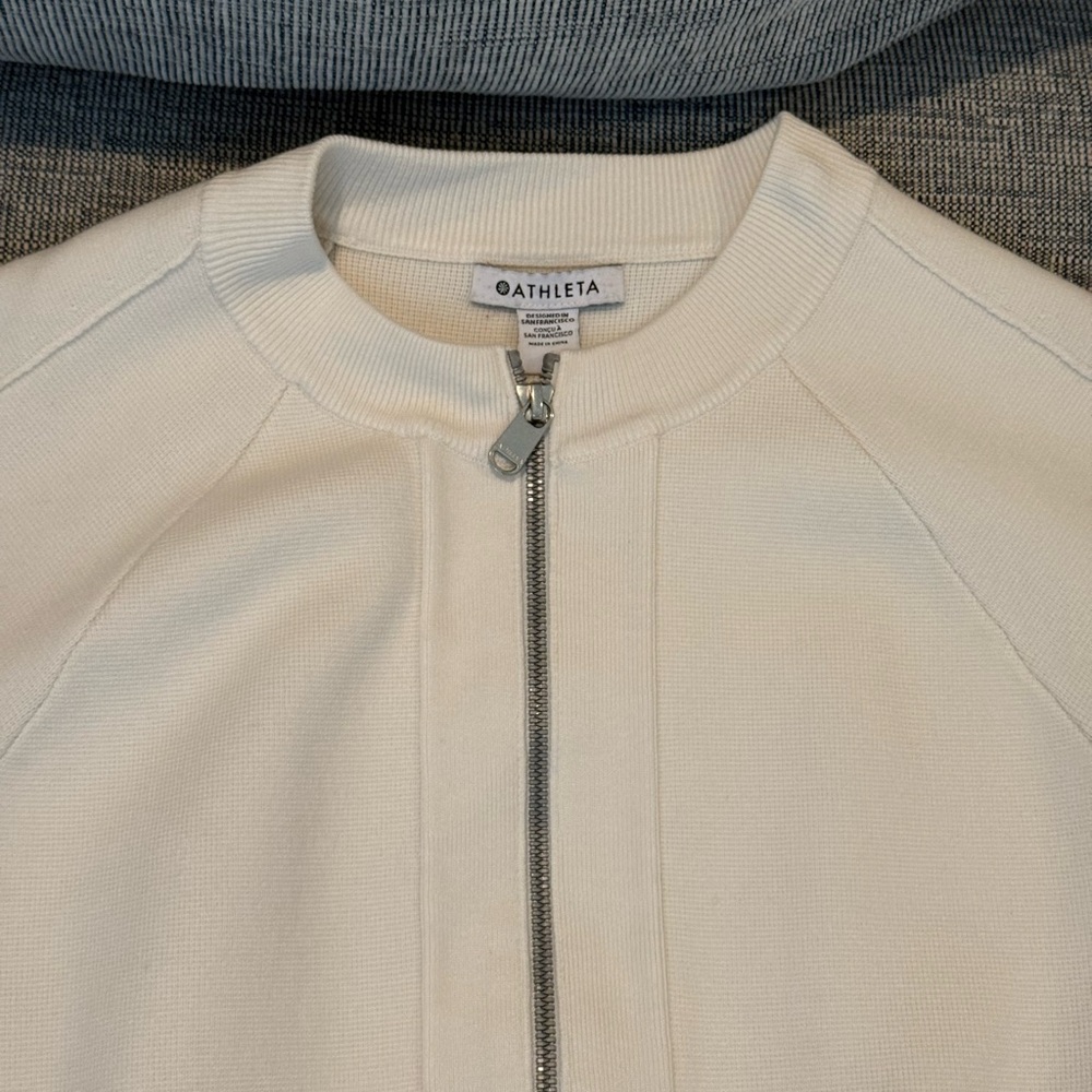 ATHLETA Zip Up Bomber Sweater - Picture 2 of 4